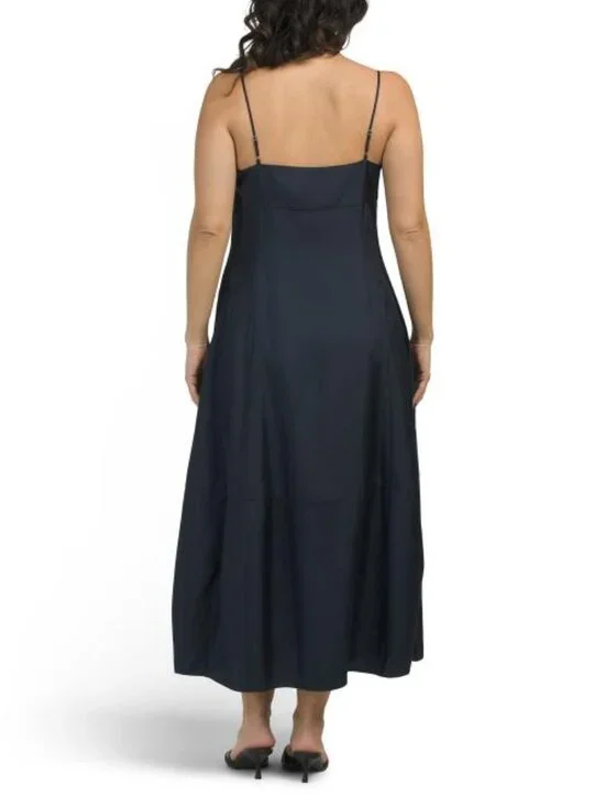 THEORY Silk Sleeveless Parachute Dress - Picture 2 of 4